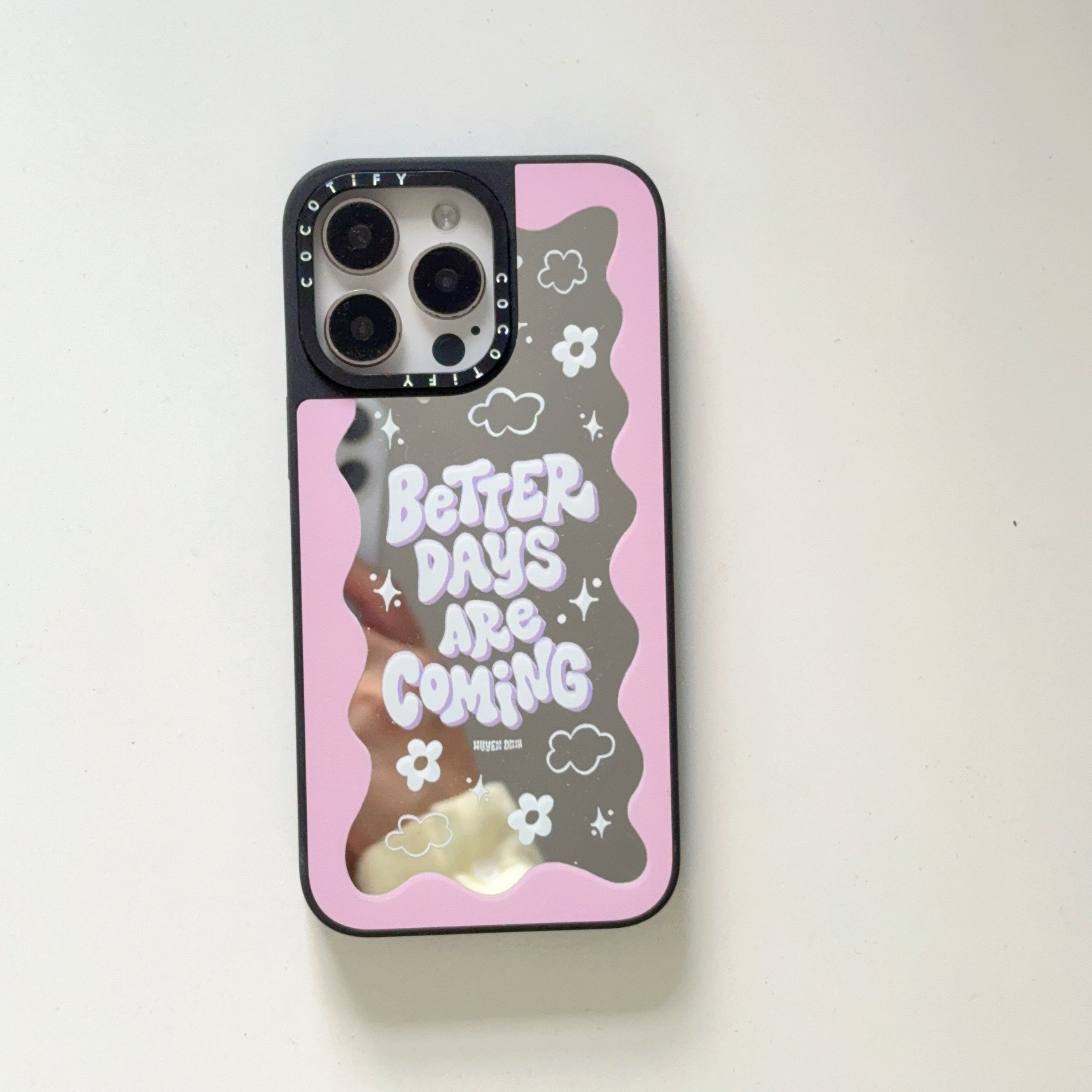 Feel-Good Vibes Aesthetic iPhone Case