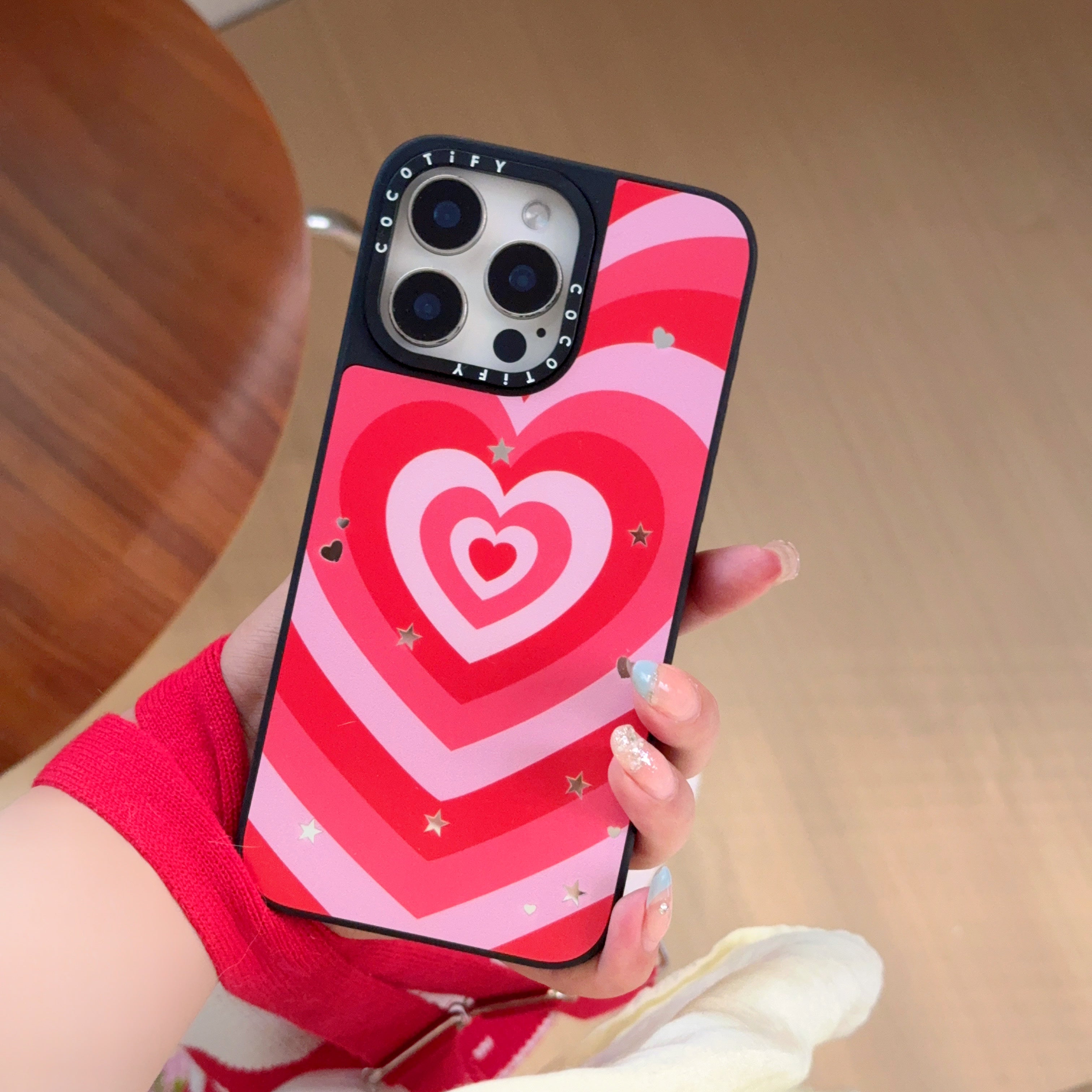 Radiant Retro Heart iPhone Case